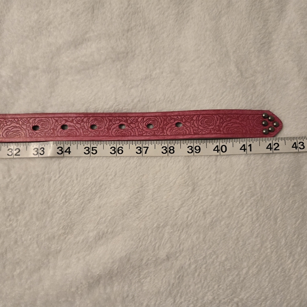Pink Rhinestone Butterfly Buckle Belt - Picture 4 of 5